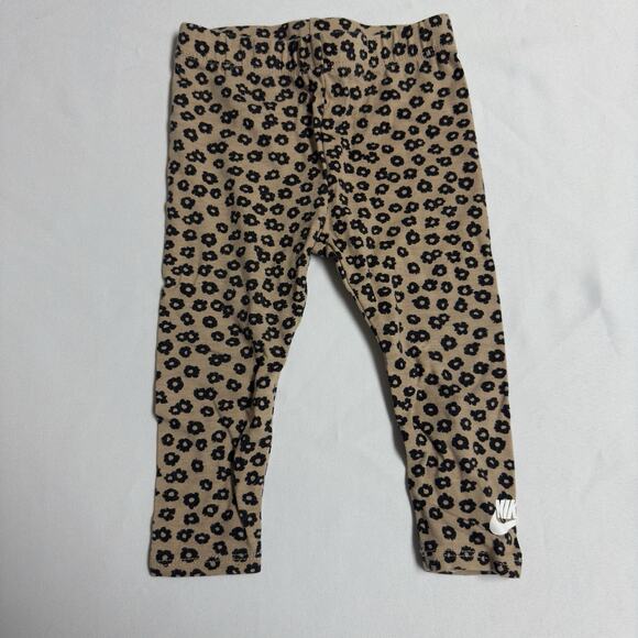 Nike Swoosh Short Sleeve Bodysuit & Leggings 2 Pc Set Hemp Girls Size 18 M - Picture 3 of 6